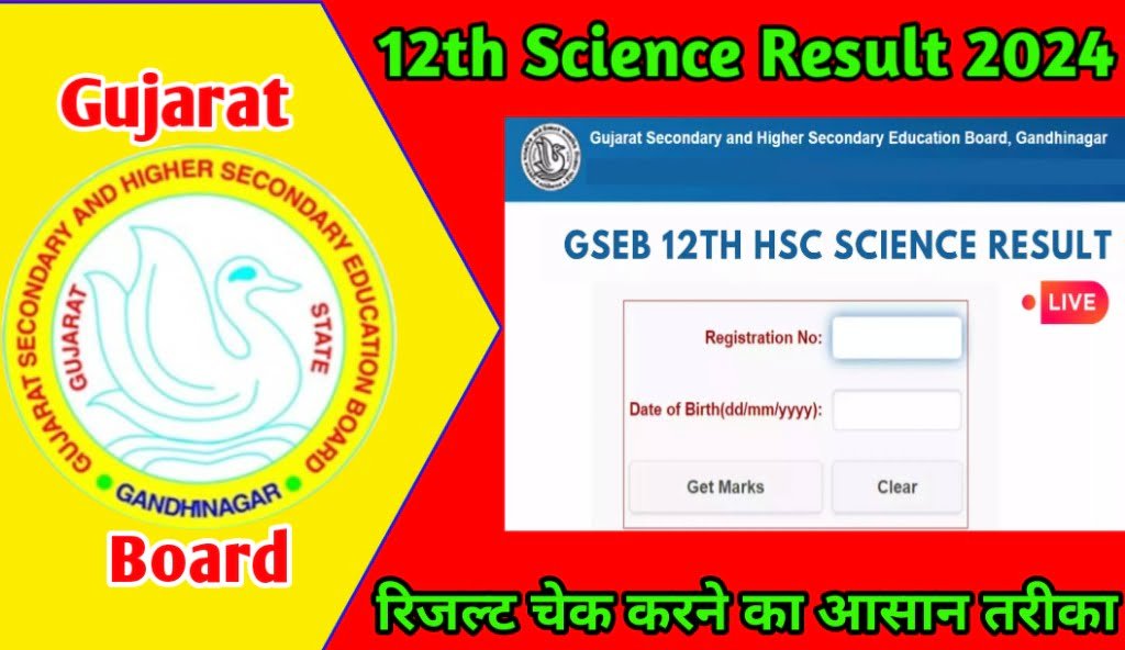 GSEB HSC Science Result 2024 Check खुशखबरी, गुजरात बोर्ड 12वीं साइंस